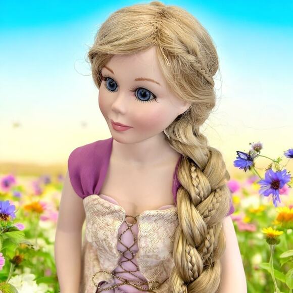 OOAK Disney Parks Marie Osmond Porcelain Princess Tangled Rapunzel Doll 19.5” - Picture 6 of 10